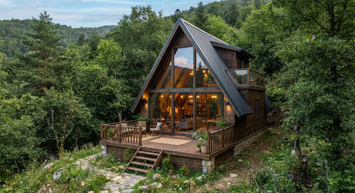 A tipi ahşap bungalov
