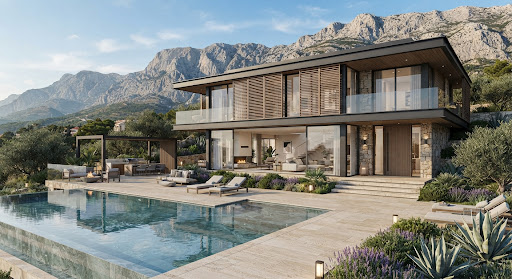 İki katlı hafif çelik villa