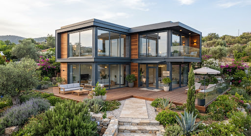 Çift katlı çelik villa